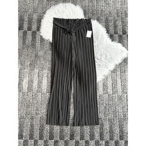Design by Olivia 3X WMNS Ribbon Tie Chiffon Loose Pleated Wide Leg Palazzo Pants